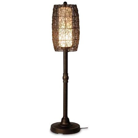 Patio Living Patio Living 68277 Bronze Floor Lamp - Walnut Shade 68277